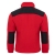 Sweat en polaire avec des inserts noirs et rouges.