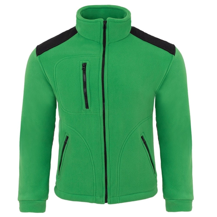 Sweat à capuche vert avec des inserts noirs