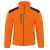 Sweat en polaire avec des inserts noirs et de couleur orange.