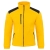 Sweat en polaire avec des inserts noirs et de couleur jaune.