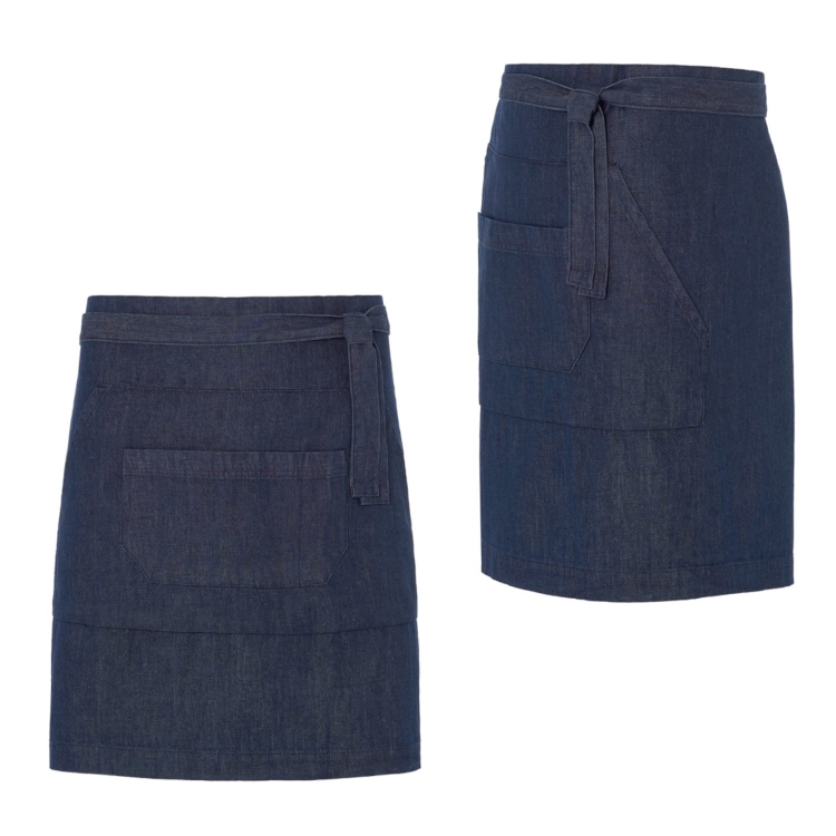 Tablier de barman 50 cm en style jean.