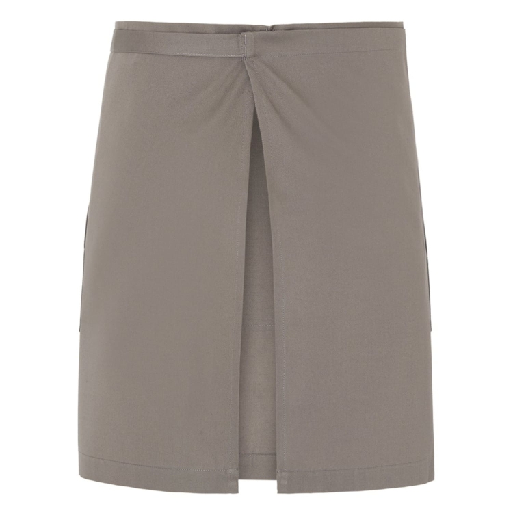 Tablier de serveur en beige foncé.