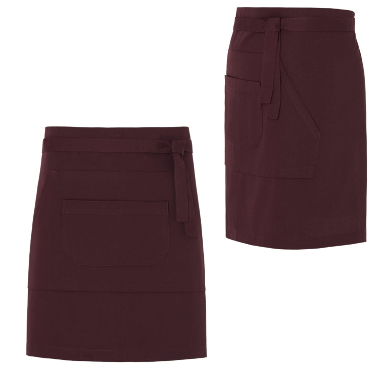 Tablier de serveur pour barmans en couleur prune.