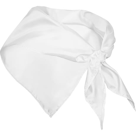 Écharpe triangulaire blanche