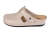 Klapki zdrowotne skórzane w kolorze beżowym