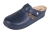Anatomiczne klapki zdrowotne skórzane granatowe