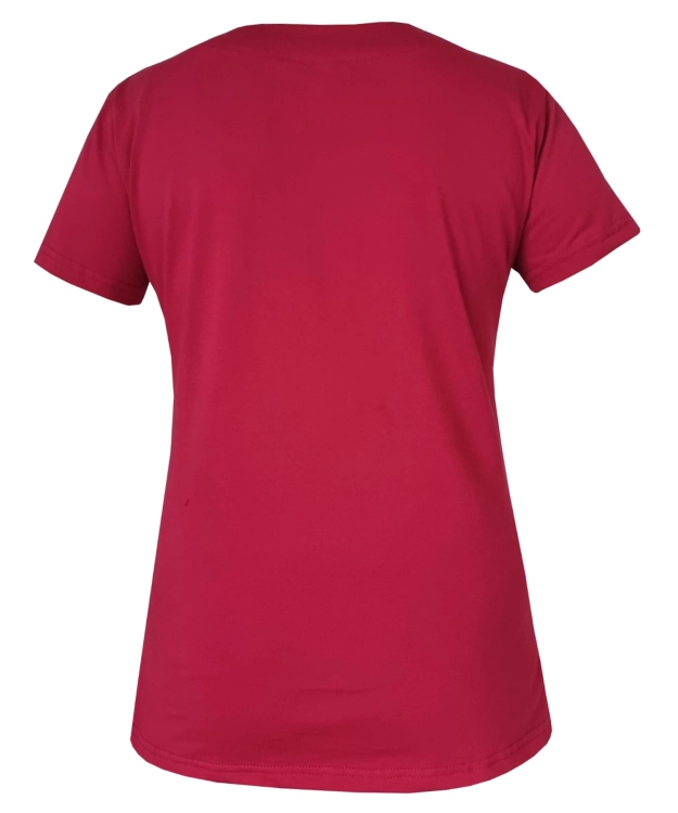 Medyczna bluza w kolorze bordowym z elastycznej bawełny