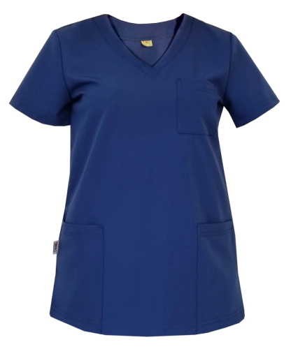 Granatowa bluza medyczna damska Casual Premium