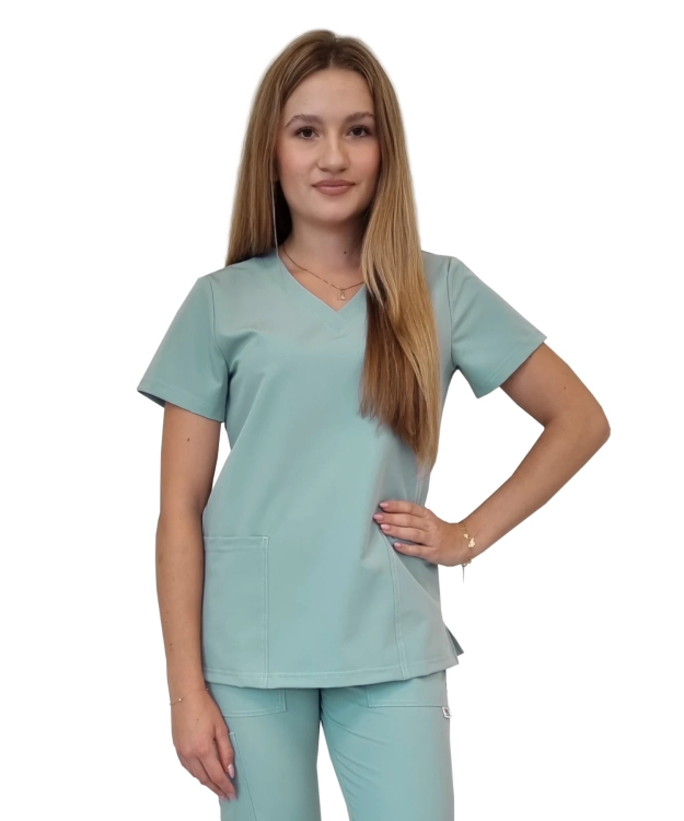Damska bluza medyczna kolor miętowy