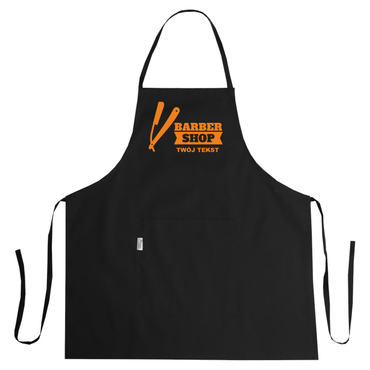 Wodoodporny fartuch z grafiką 'Barber Brzytwa' fryzjerski