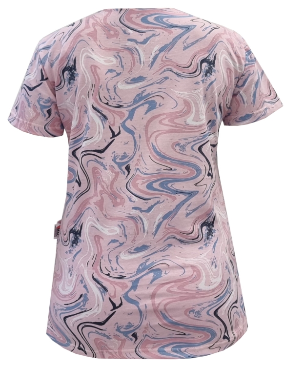 Medyczna bluza we wzorek W15 z 100% bawełny elastycznej