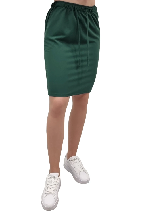 Medyczny komplet ze spódnicą w zielonej butelce