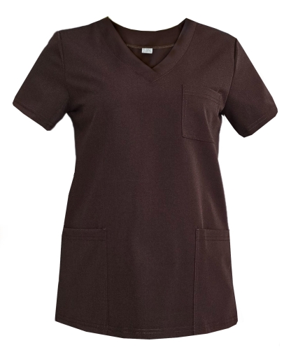 Czekoladowa bluza medyczna damska Casual Premium