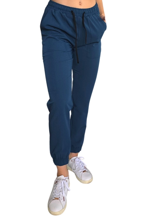 Scrubs CASUAL PREMIUM – morski damski komplet medyczny