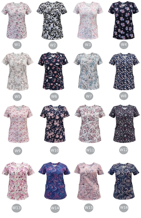 Bluza medyczna W19 100% elastyczna bawełna