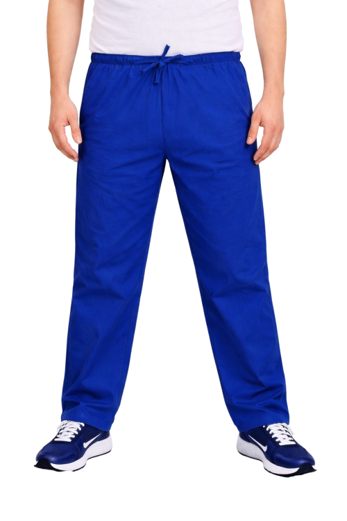 Pantalons médicaux pour hommes en bleu roi CLINIC