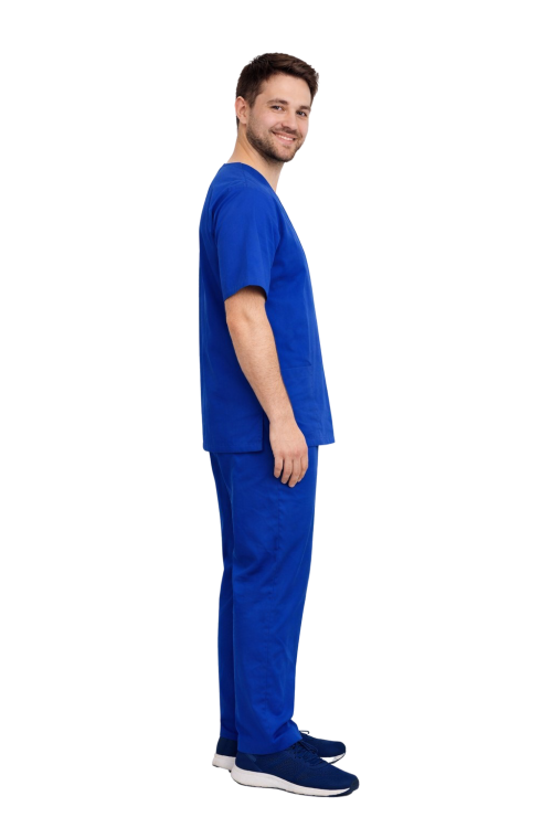 Ensemble médical pour homme en bleu roi CLINIC