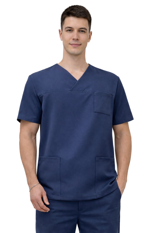 Męska granatowa bluza medyczna Cherokee Stretch