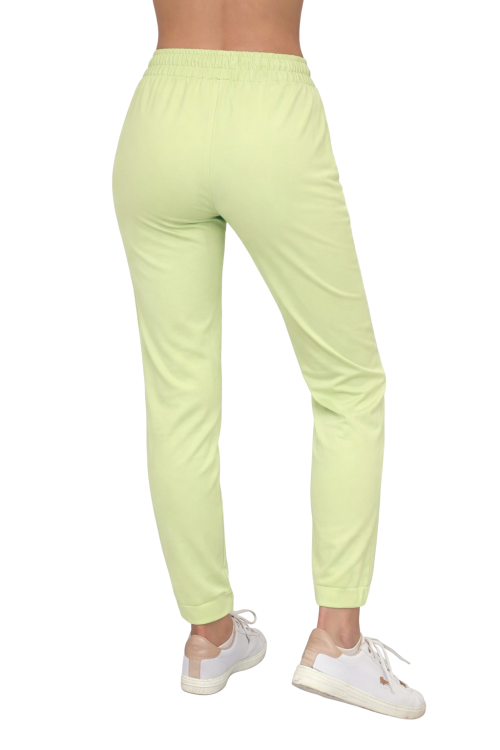 Damskie spodnie medyczne pistacjowe  BASIC PREMIUM