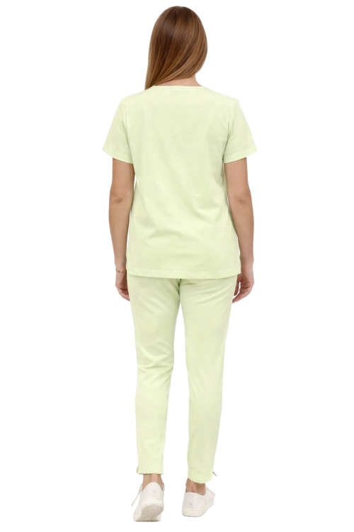 Kolor pistacjowy komplet medyczny damski BASIC PREMIUM.png