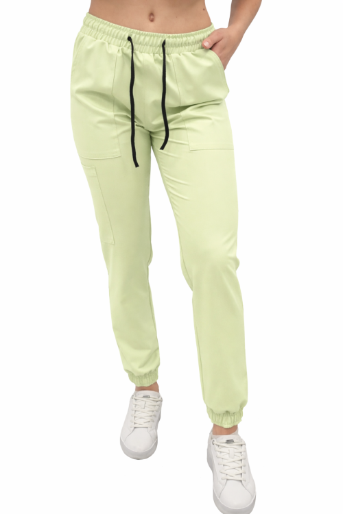 Casual Premium joggery medyczne w kolorze pistacjowym