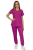 Komplet medyczny damski purpurowy – scrubs CASUAL PREMIUM