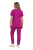 Purpurowy komplet medyczny damski – scrubs CASUAL PREMIUM