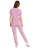 Pudrowy róż komplet medyczny damski – scrubs CASUAL PREMIUM