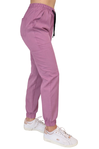 Casual Premium joggery medyczne w kolorze winogronowym