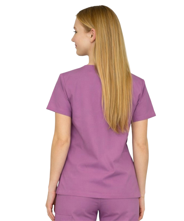 Kolor winogronowy damska bluza medyczna