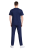 Męski komplet medyczny elastyczny granatowy