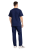 Granatowy komplet medyczny męski z 100% bawełny