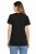 T-shirt damski krótki rękaw 100% bawełna kolor czarny widok z tyłu.png