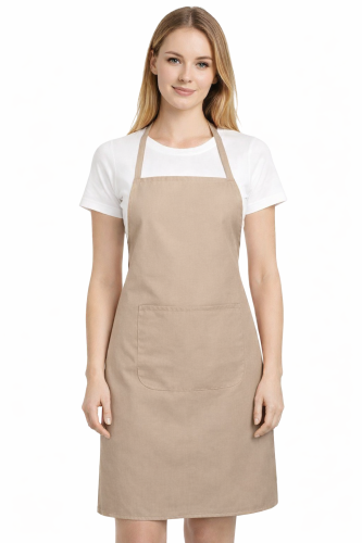 Fartuszek kuchenny gastronomiczny z kieszenienią beżowy.png