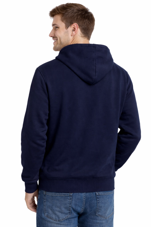 Bluza-męska-zapinana-na-zamek-z-kapturem-kieszeniami-granatowa-widok-z-tyłu.png