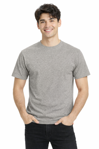 T-shirt męski z krótkim rękawem gramatura 190g szary.png