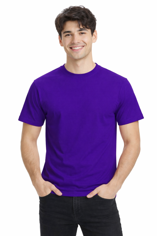 T-shirt męski z krótkim rękawem gramatura 190g purpurowy.png