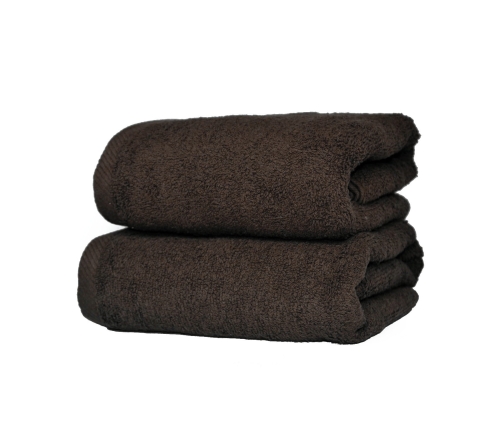 Ręcznik frotte 500 g/m² brązowy