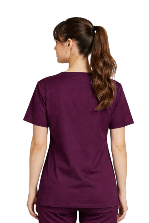 Kolor śliwka bluza medyczna damska