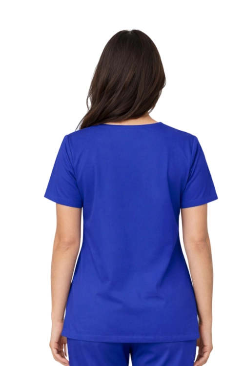 Damska bluza chirurgiczna elastyczna chabrowa