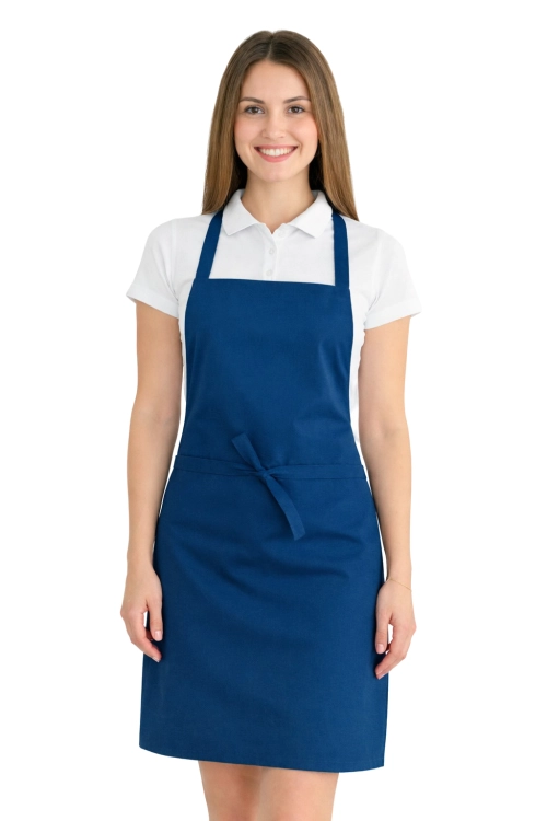 Fartuszek do kuchni dla gastronomii kolor ciemny niebieski.png