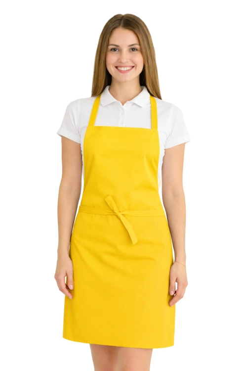 Fartuszek do kuchni dla gastronomii kolor żółty.png
