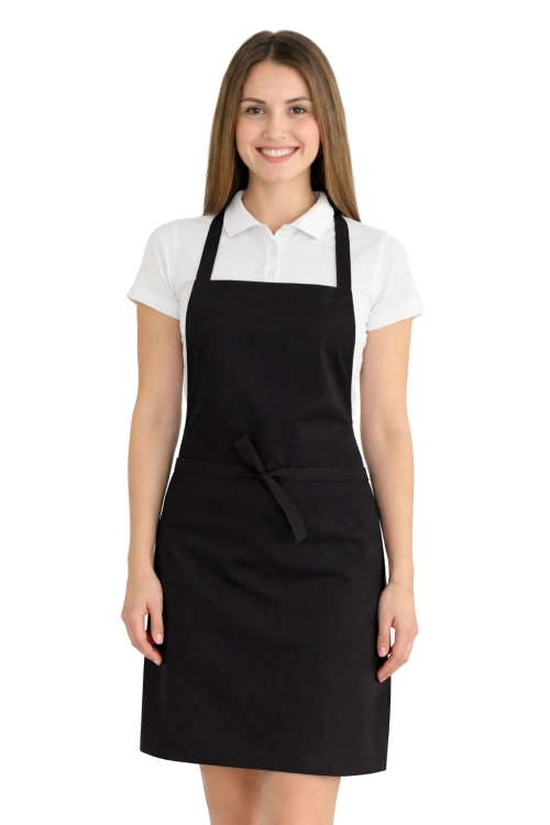 Fartuszek do kuchni dla gastronomii kolor czarny.png