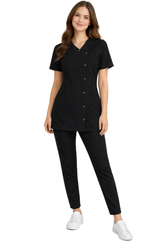 Komplet medyczny damski Basic Premium kolor czarny