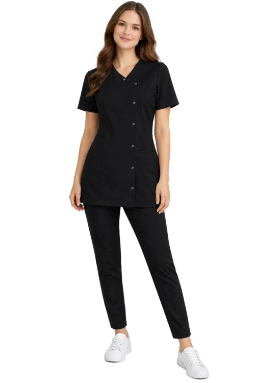 Komplet medyczny damski Basic Premium kolor czarny