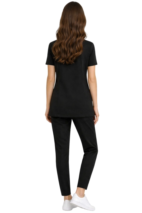 Damski komplet kosmetyczny  elastyczny na zatrzaski  Basic Premium  kolor czarny