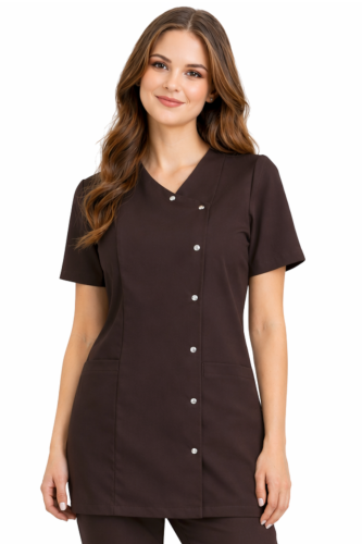 Żakiet medyczny BASIC PREMIUM w kolorze czekoladowym