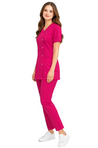 Kosmetyczny komplet damski Basic Premium amarant