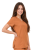 Casual Premium damska bluza medyczna carmelowa_bok.png