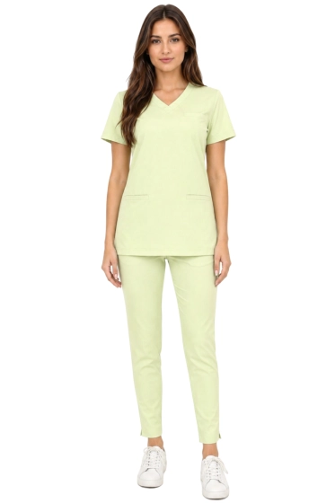 Ensemble médical féminin BASIC PREMIUM - couleur pistache